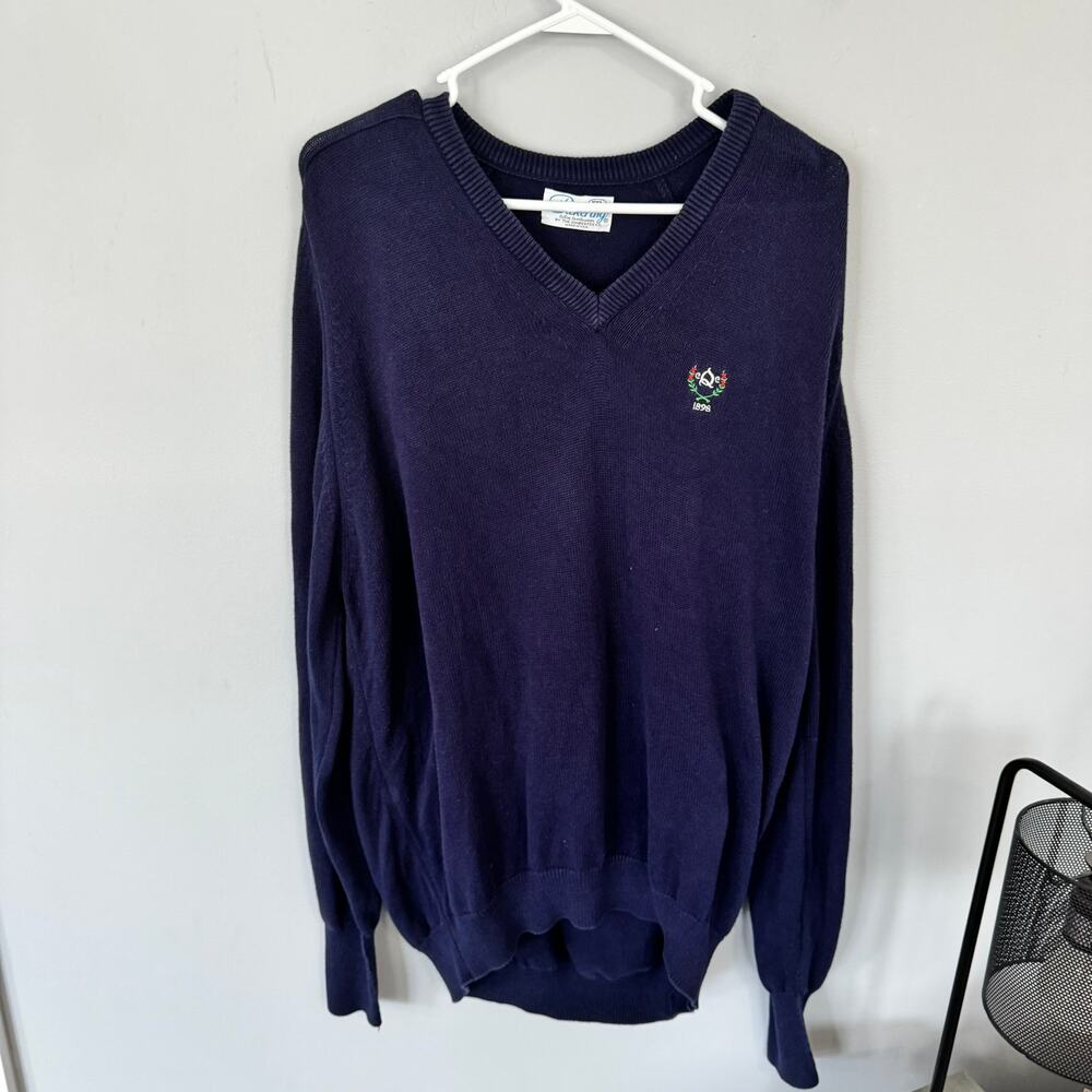 Vintage Kimberton Pickering Active Sportswear V-Neck Sweater Men's Size XXL Golf